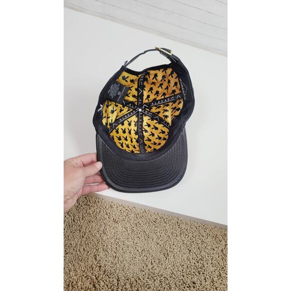 PLAYBOY FAUX LEATHER BILL BLACK ADJUSTABLE HAT - Picture 10 of 14